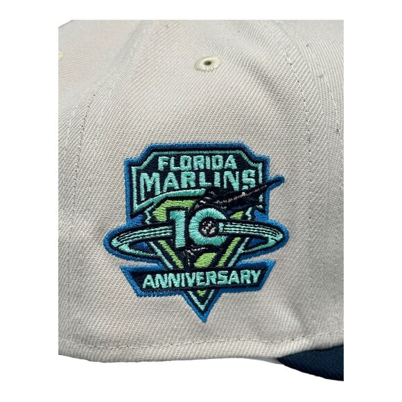 New Era 59Fifty Fitted Florida Marlins Shoreline Pack Hat Men's Sz 7‎ 3/4 - Picture 6 of 8